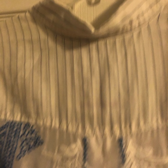 Johnny Was beautiful lightweight white and blue sleeveless blouse‎ size XS - Picture 12 of 16
